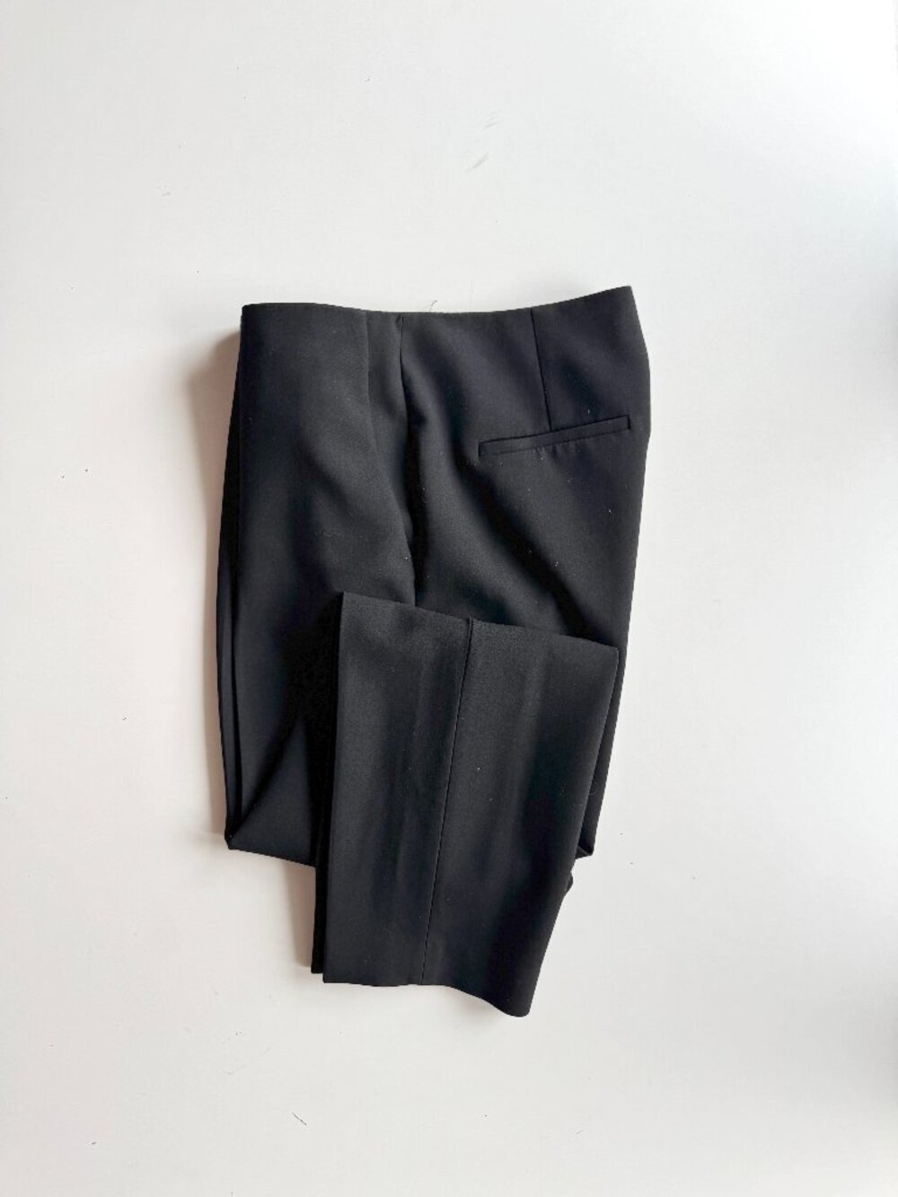 Aritzia BABATON Markova Black Mid Rise Slim Fit Trousers Pants, Size 10
